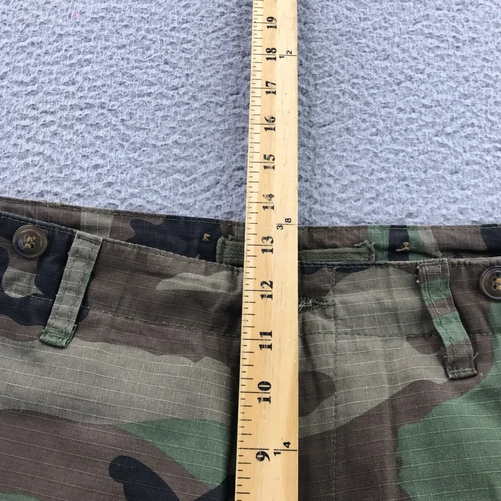 Mnml Pant Men 38x36 Green Cargo Bootcut Flare Paint Splatter Military Stacked